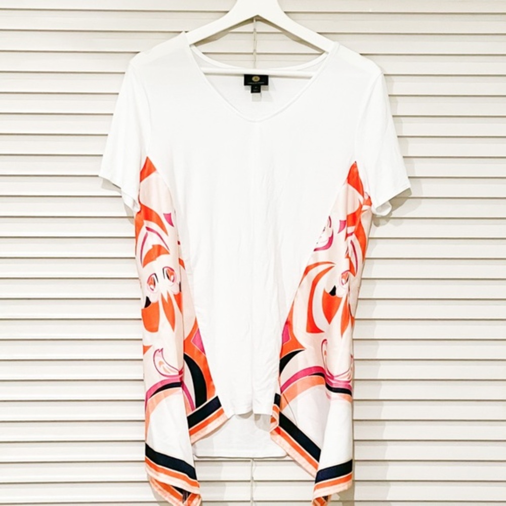 JM COLLECTION Printed Tunic Top